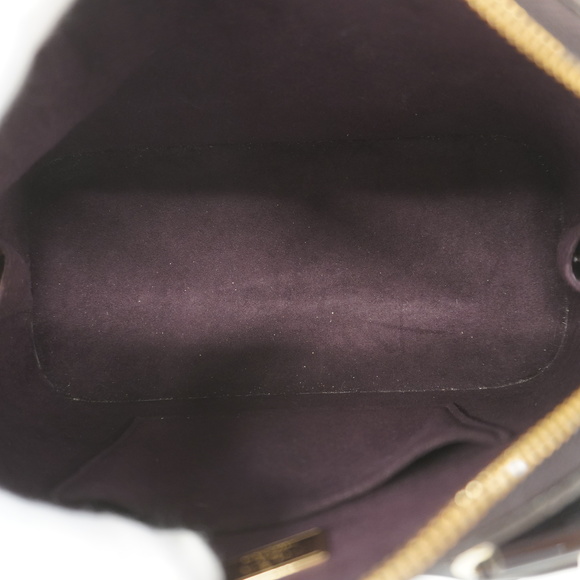 Auth Louis Vuitton 2way Bag Monogram Vernis Alma BB Flower M90988 Amaranto - Picture 4 of 9